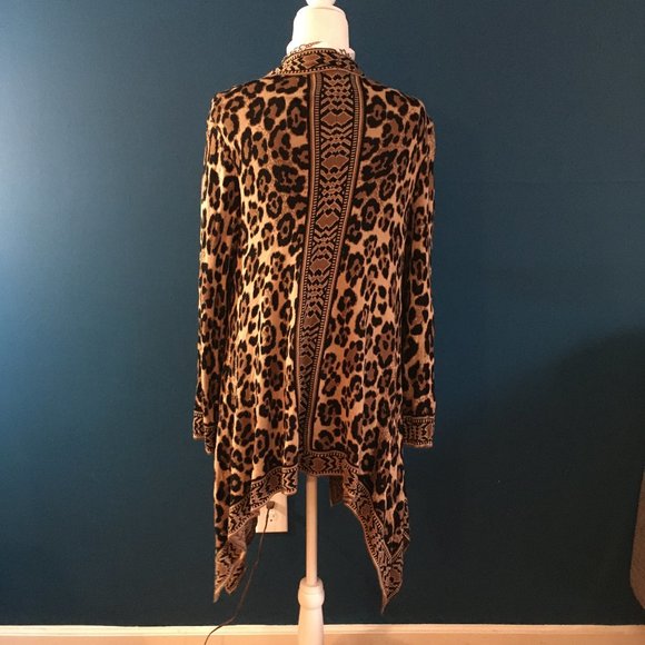 Ruby Road Leopard Print Lightweight Cardigan - Picture 4 of 5